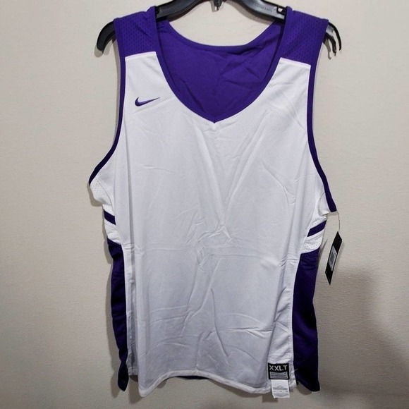 New white purple basketball jersey plus XXL-TALL - Picture 11 of 14